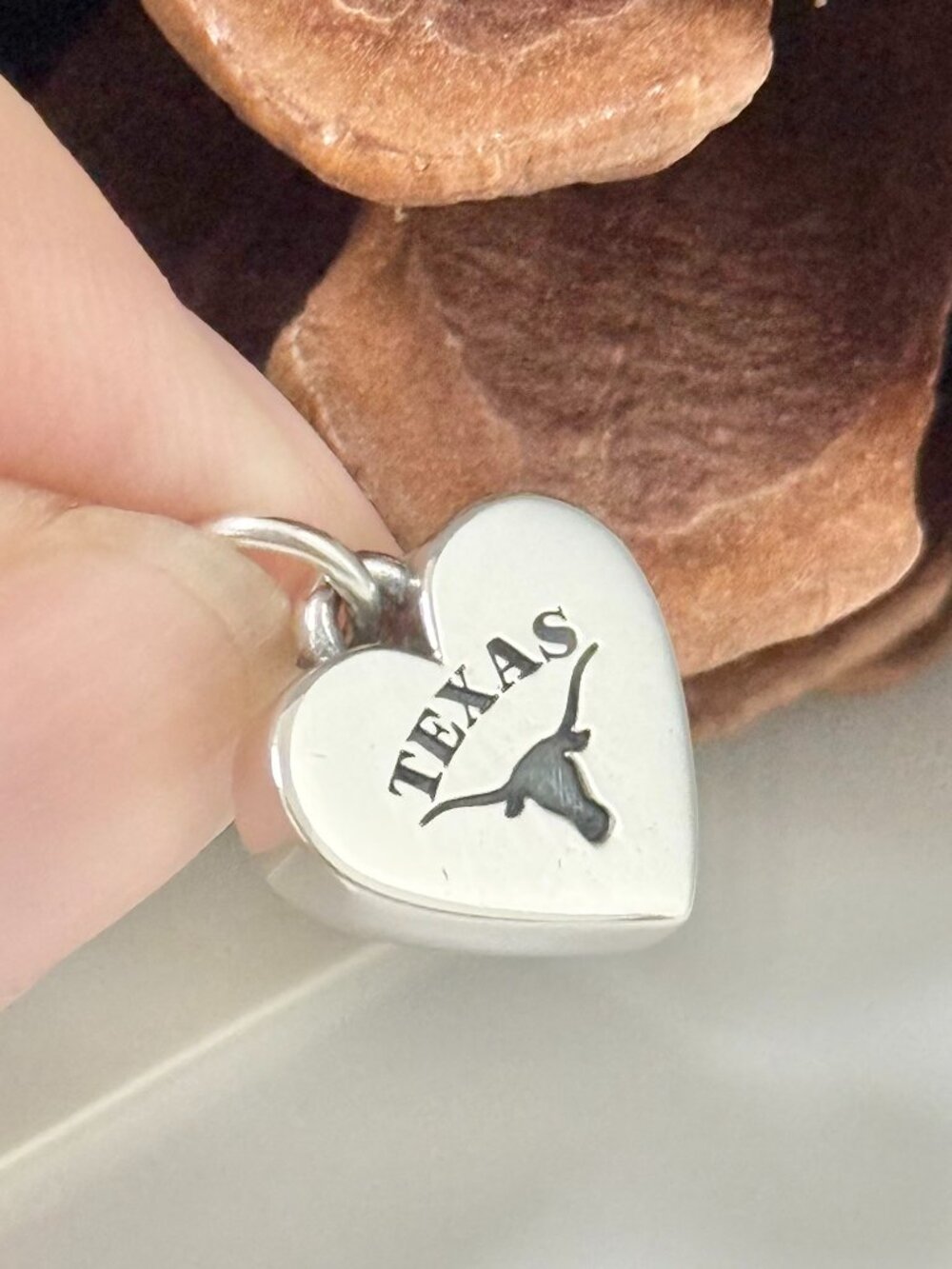 The University of Texas Small Heart Charm